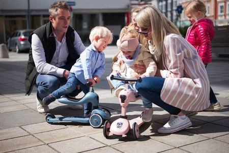 Scootandride Highwaykick 1 2w1 Jeździk i Hulajnoga 1-5 lat + Kask XXS-S Dla Dzieci 1-5 Lat Rose