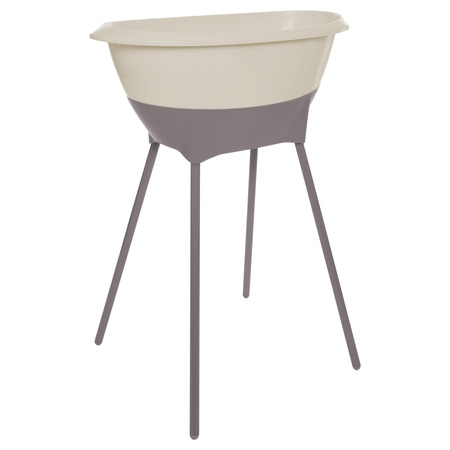 Luma Zestaw Kąpielowy 8 Elementów Wanienka i Akcesoria Almond