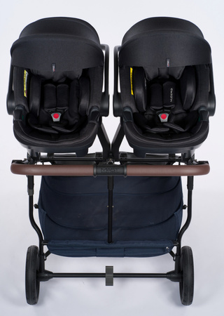 Mast M.Twin x Wózek Bliźniaczy Mast Swiss Design Koła Light Blueberry