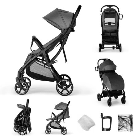 Kidnort Fjällräv Wózek Spacerowy Szary Melanż