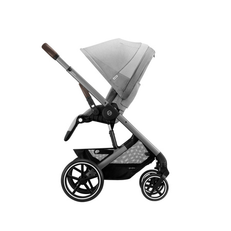 Cybex Balios S Lux Wózek Głęboko-Spacerowy + Cloud G I-Size Fotelik Samochodowy 0-13kg + Baza G + Adaptery Lava Grey