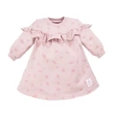 Eevi Sukienka dresowa Unique róż w kropki r 86