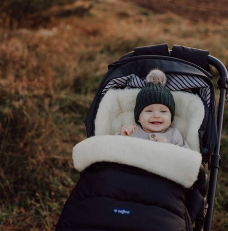 Zaffiro iGrow 2.0 Śpiworek Do Wózka Wełna Czarny