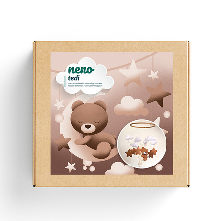 Neno Tedi Karuzela do Łóżeczka z Uchwytem Mocującym