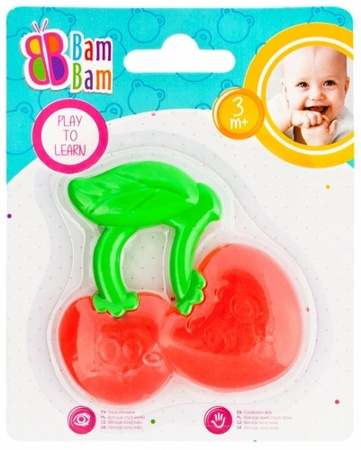 BAM BAM Gryzaczek Niemowlęcy Gryzak Wodny Wisienki