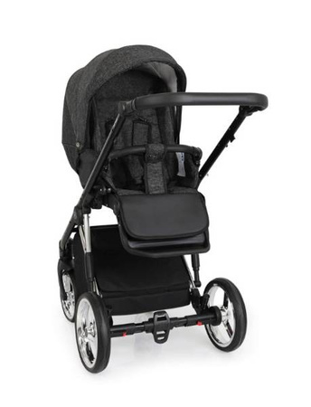 Kunert Molto Premium Wózek Głęboko-Spacerowy 2w1 Grafit Jeans Złota Rama Koła Żelowe