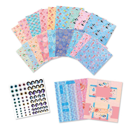 Janod Zestaw kreatywny do tworzenia origami Magiczny ocean 7+