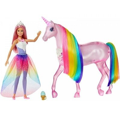 Mattel Barbie Jednorożec Magia Świateł + Lalka FXT26 /3