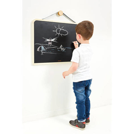 Janod Dwustronna Tablica Ścienna z Akcesoriami 3+