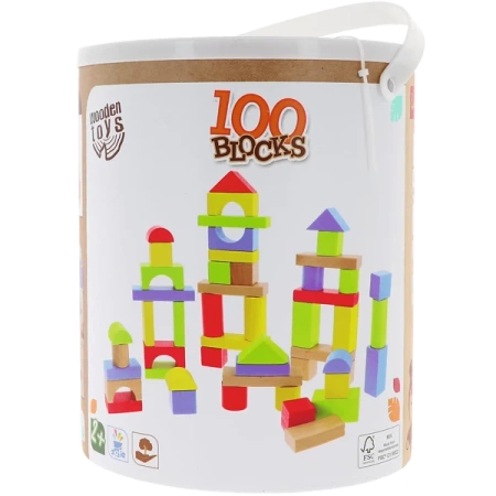 Trefl Drewniane Klocki 100 Blocks