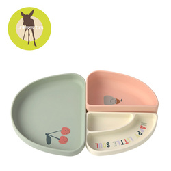 Lassig Zestaw silikonowych naczyń 3 el. Happy Fruit Cherry