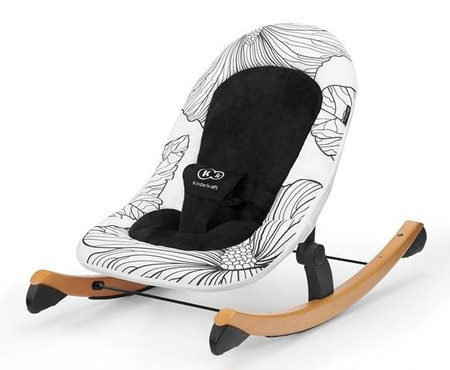 Kinderkraft Finio Leżaczek/Bujaczek black/white