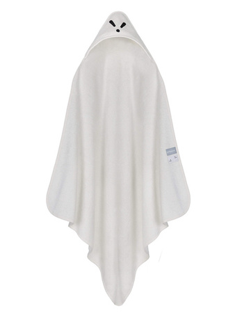 Piapimo TowelPower Ręcznik Kąpielowy z Kapturkiem Bambusowo-Bawełniany 90x90cm z Haftem Biały