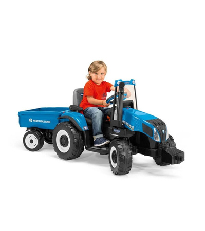 PegPerego New Holland Traktor 12v Traktor z Przyczepą