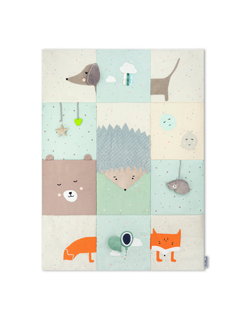 Momi Volpi Patchworkowa Mata Edukacyjna