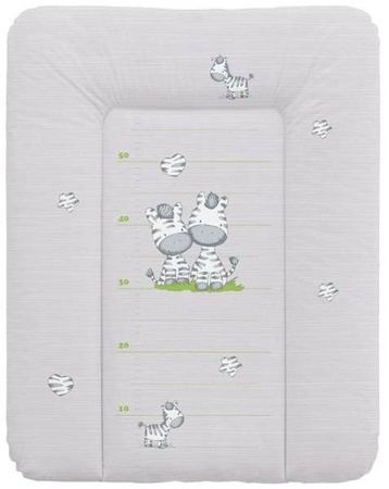 Ceba Baby Przewijak Miękki Mały 50x70 Zebra Szara