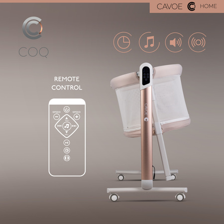 Cavoe Elektryczna kołyska łóżeczko 4w1 COQ Cashmere
