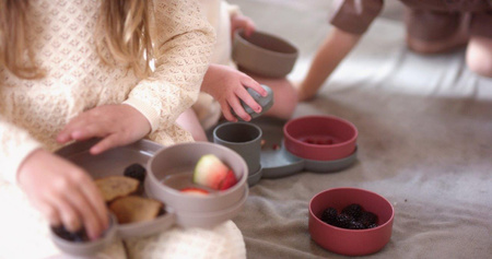 Dantoy TINY BIObased Miska dla dzieci 2 szt Mocca/Olive