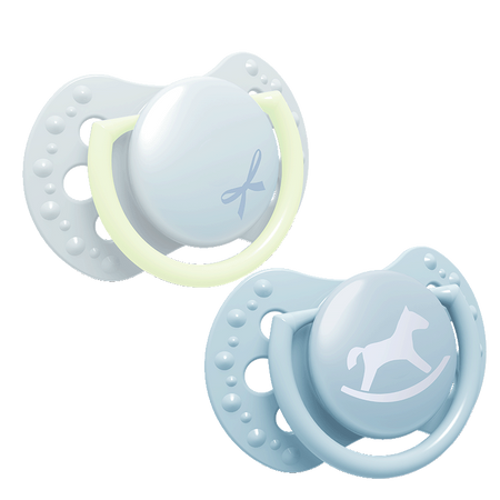 Lovi Smoczek Silikonowy Dynamiczny 0-2m 2 szt Baby Shower Boy 22/900boy