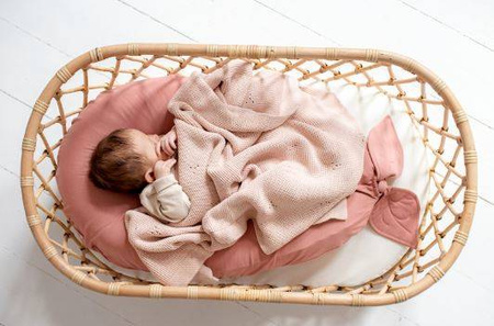 Poofi Kocyk Bawełniany Paris Brzoskwiniowy 80x100