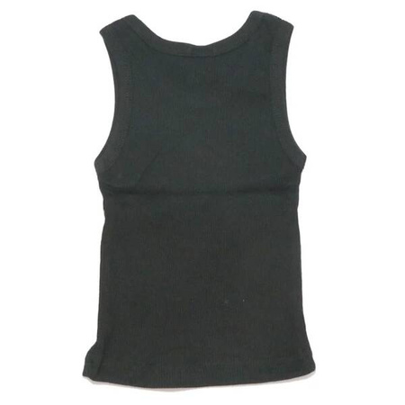 Makoma Bawełniana Koszulka Bez Rękawów Czarna 80cm