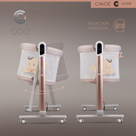 Cavoe Elektryczna kołyska łóżeczko 4w1 COQ Cashmere