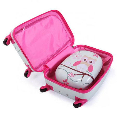 Marko Walizka i Plecak w Zestawie - Sowy