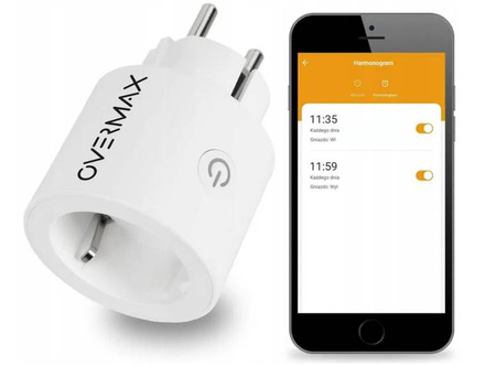 Overmax Control Watomierz Programator Czasowy WiFi 4000W.