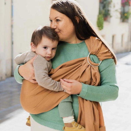 Boba Chusta Kólkowa Boba Z Lnu - Brązowy