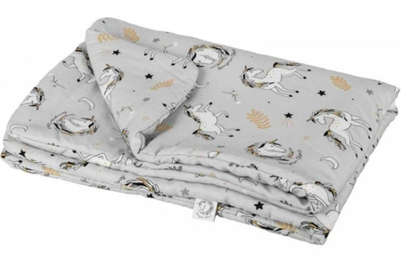 Bonjour Cherie BAMBUSOWA Kołderka Niemowlaka rozmiar 65x75 cm Jednorożce
