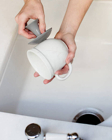 EZPZ Silikonowa Myjka Czyścik Do Naczyń Bez Bakterii Szary Szary