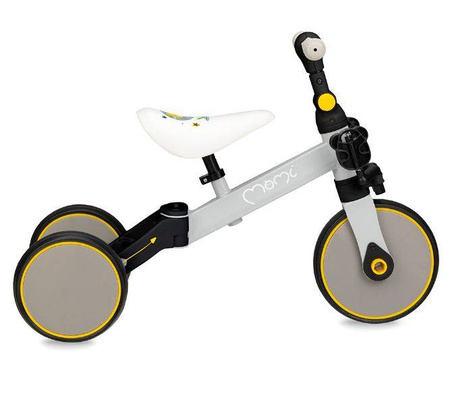 MoMi Loris Rowerek 4w1 Szaro Żółty