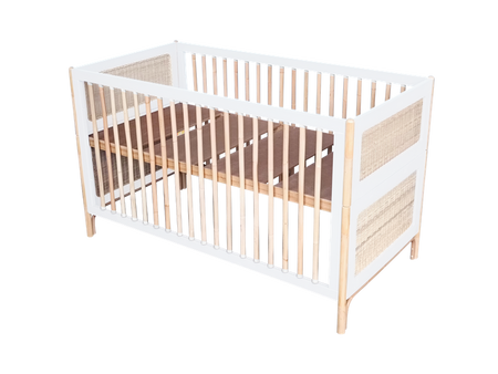 Theo Bebe Oceania Wielofunkcyjne Łóżeczko Ratanowe 70x140cm Neige