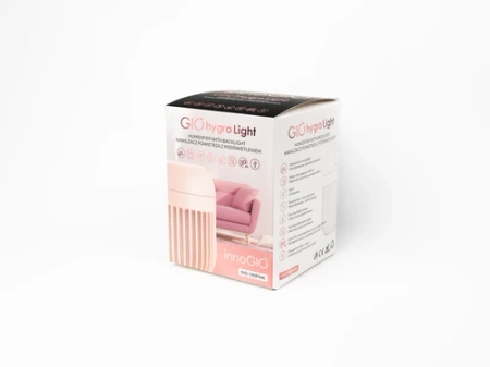 InnoGIO GioHygro Light Nawilżacz Powietrza z Lampką Różowa