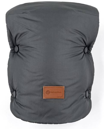 Petite&Mars Mufka do Wózka Jasie Flamingo Pink Charcoal Grey