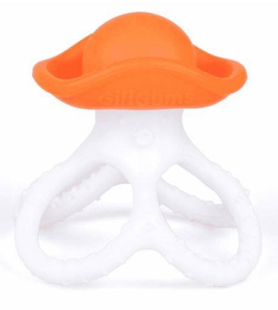 GiliGums Gryzak Silikonowy Ośmiorniczka Pomarańczowy