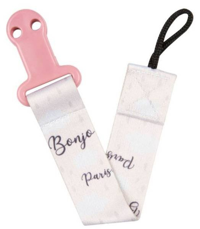 Canpol Babies Tasiemka Do Smoczka Uspokajającego Bonjour Paris 51/026 Pink