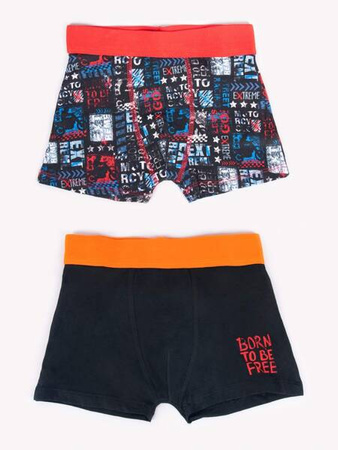 Yoclub! Majtki Bokserki Chłopięce 2Pak 134-140