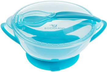 Bocioland Miseczka z Łyżeczką Niebieska BOC0546