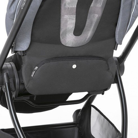 Espiro Galaxy Wózek Głęboko-Spacerowy + Gondola Una + Adaptery Zestaw 2w1 17 Graphite Street + Grey Center