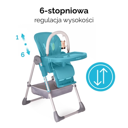 Kidnort Jordgubbe Krzesełko do Karmienia Szare