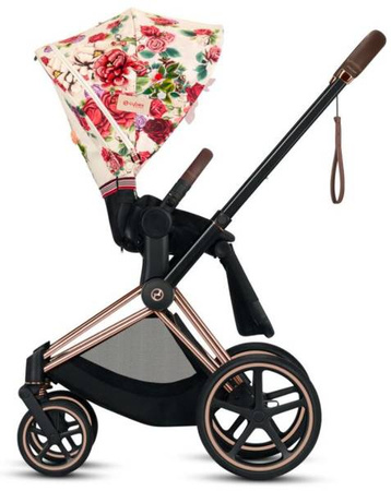Cybex e-Priam 4.0 Rama ze Stelażem Siedziska + Tapicerka Wózek Spacerowy Spring Blossom Light