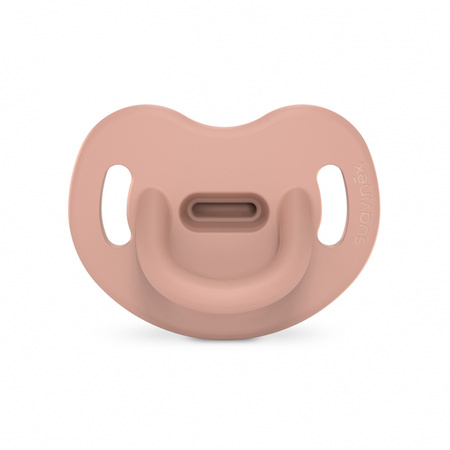 Suavinex SX Pro All Silicone Smoczek Silikonowy Anatomiczny 6-18m Colour Essence Cielisty