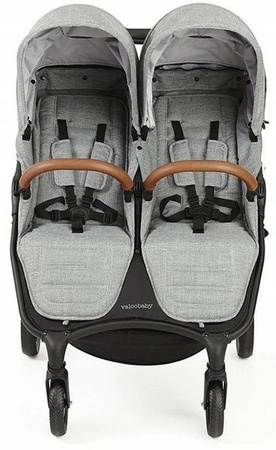 Valco Trend Duo Tailor Made Wózek Spacerowy Bliźniaczy Charcoal