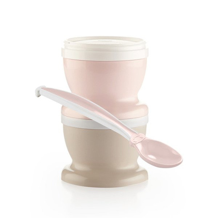 Thermobaby - Pojemniki na jedzenie z łyżeczką Różowy