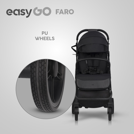 Easy Go Faro Wózek Spacerowy Ebony Black