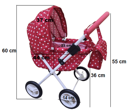 Adbor Miki Wózek dla Lalek Mi-02