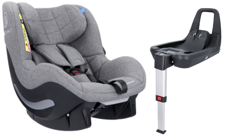 Avionaut Aerofix 2.0 C RWF Fotelik Samochodowy 0-17,5 kg + Baza IQ Isofix Grey