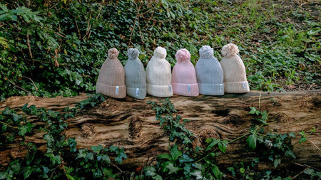 Lodger Czapeczka z Wełny Merino 100% 3-6 msc Miętowa Silk