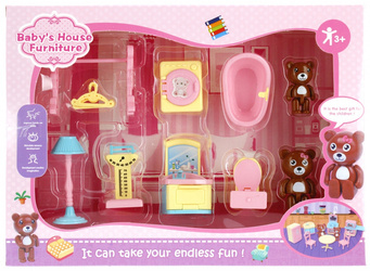 Mega Creative Meble dla Lalek + Akcesoria Łazienka